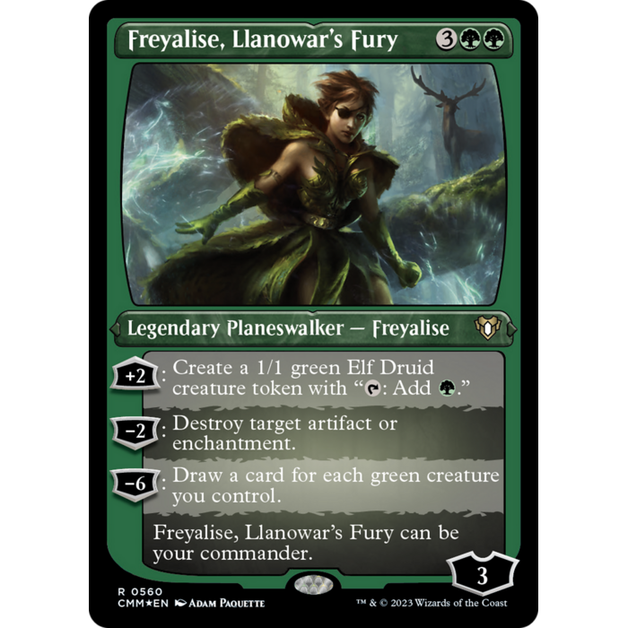 Magic: The Gathering Freyalise, Llanowar's Fury (Foil Etched) (560) Near Mint Foil