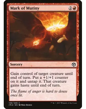 Magic: The Gathering Mark of Mutiny (139) Near Mint
