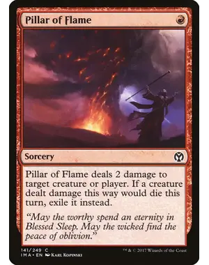 Magic: The Gathering Pillar of Flame (141) Near Mint