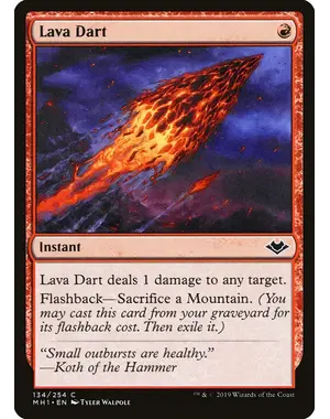 Magic: The Gathering Lava Dart (134) Near Mint