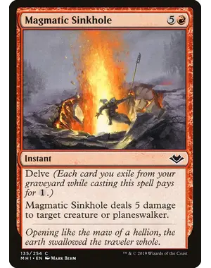 Magic: The Gathering Magmatic Sinkhole (135) Near Mint