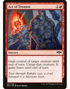 Magic: The Gathering Act of Treason (91) Near Mint