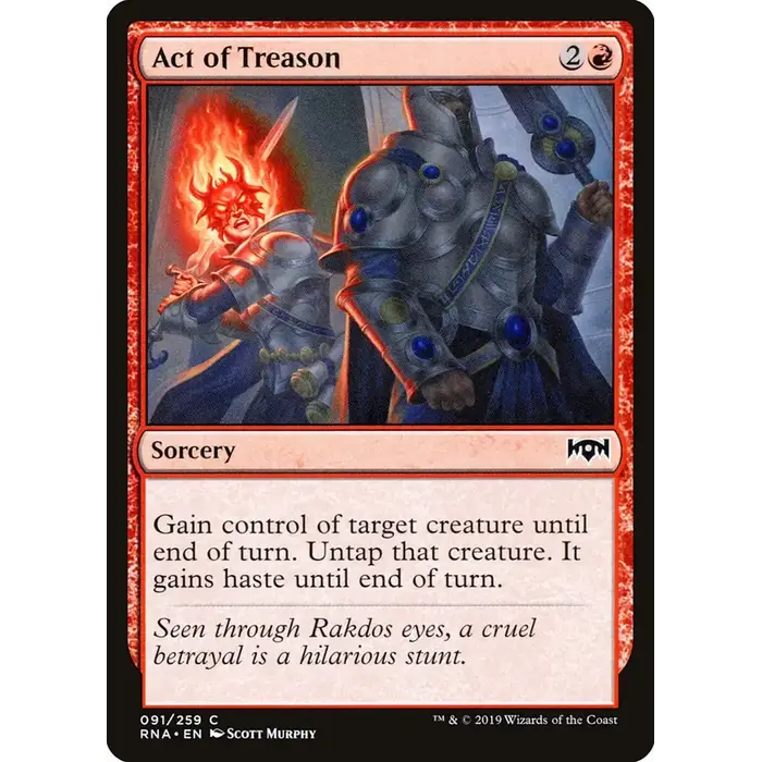 Magic: The Gathering Act of Treason (91) Near Mint