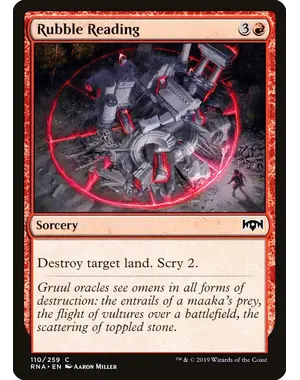 Magic: The Gathering Rubble Reading (110) Near Mint