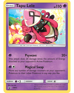 Pokemon Tapu Lele (SM45) Lightly Played Holofoil