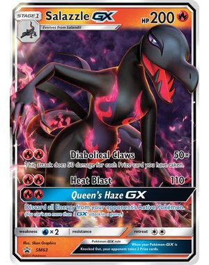Pokemon Salazzle GX (SM63) Lightly Played Holofoil