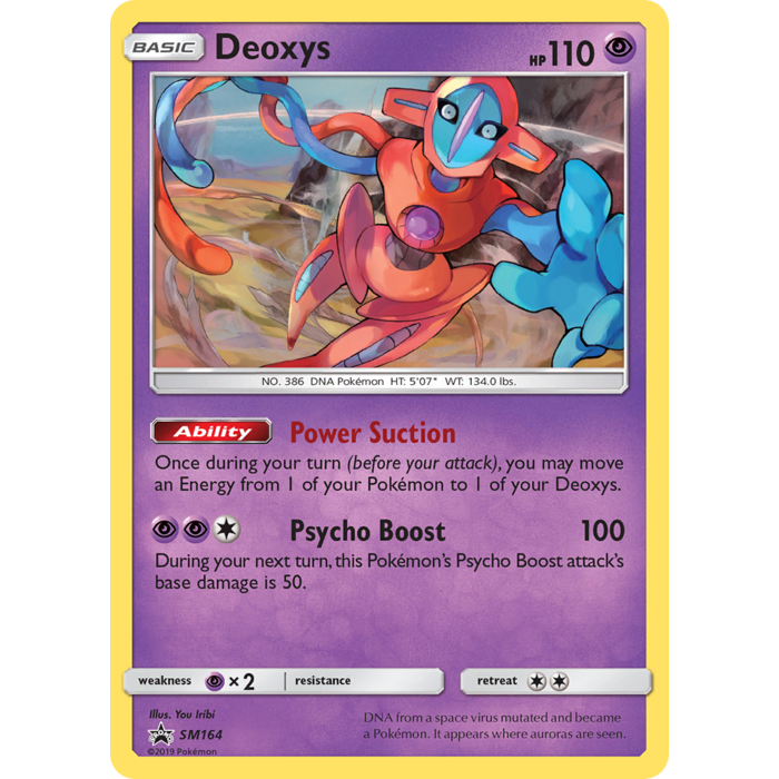 Pokemon Deoxys (SM164) Damaged Holofoil