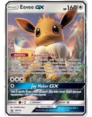 Pokemon Eevee GX (SM176) Lightly Played Holofoil