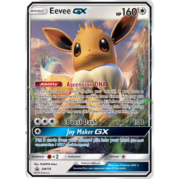 Pokemon Eevee GX (SM176) Lightly Played Holofoil