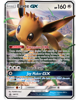 Pokemon Eevee GX (SM175) Moderately Played Holofoil