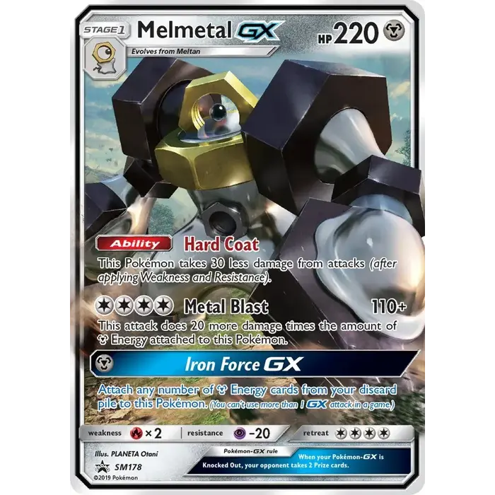 Pokemon Melmetal GX (SM178) Lightly Played Holofoil