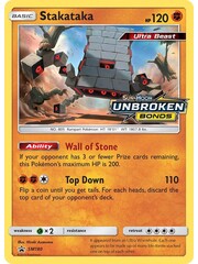 Pokemon Stakataka (Prerelease) (SM180) Damaged Holofoil