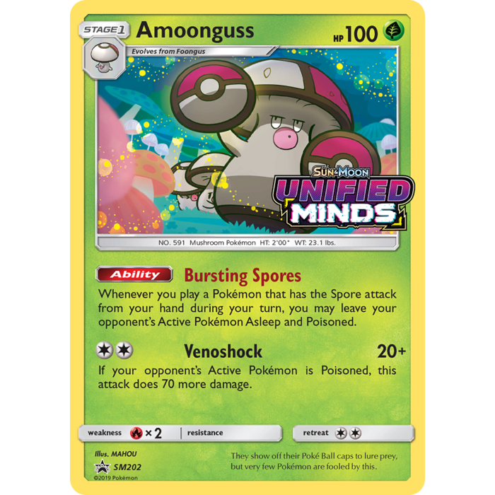 Pokemon Amoonguss (Prerelease) (SM202) Lightly Played Holofoil