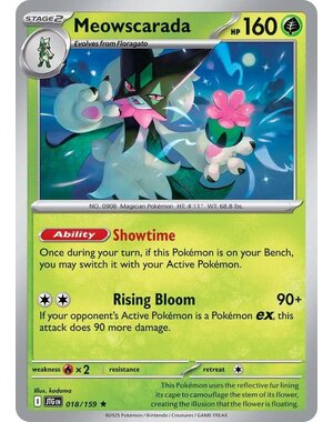 Pokemon Meowscarada (Cosmos Foil) (018) Lightly Played Holofoil