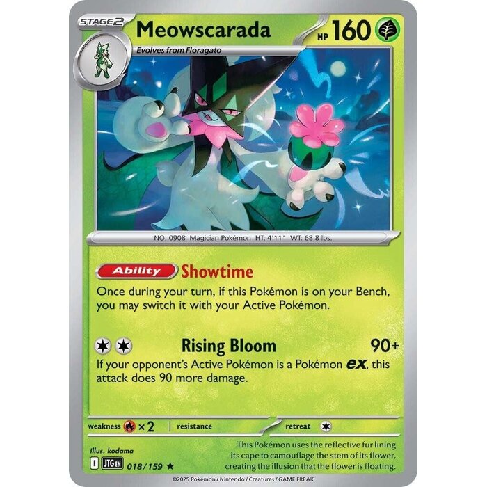 Pokemon Meowscarada (Cosmos Foil) (018) Lightly Played Holofoil