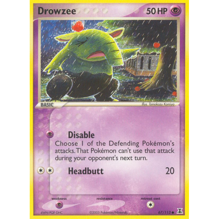 Pokemon Drowzee (067) Lightly Played