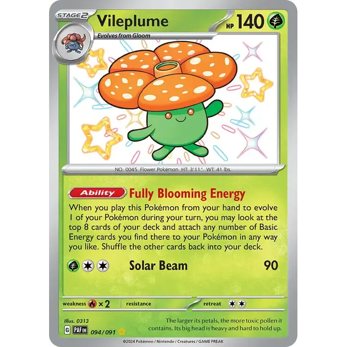 Pokemon Vileplume (094) Lightly Played Holofoil