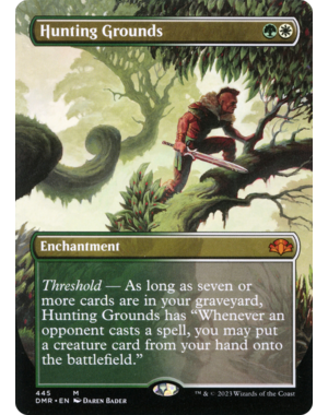 Magic: The Gathering Hunting Grounds (Borderless) (445) Lightly Played Foil