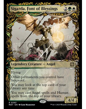 Magic: The Gathering Sigarda, Font of Blessings (Showcase) (097) Lightly Played Foil