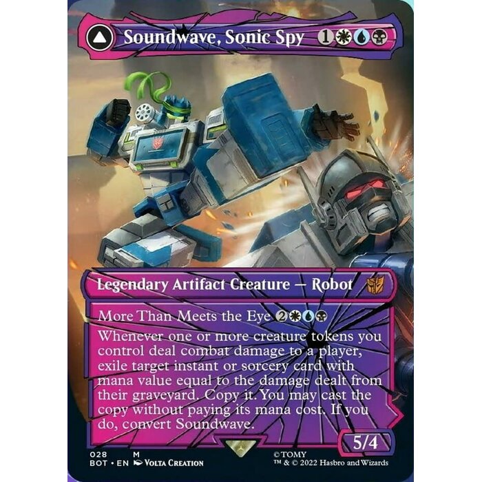 Magic: The Gathering Soundwave, Sonic Spy (Shattered Glass) (028) Near Mint