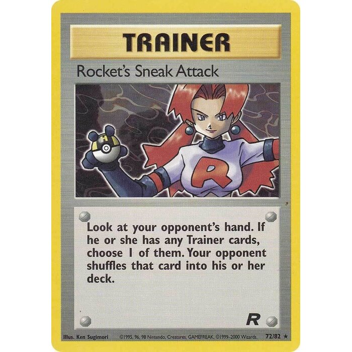 Pokemon Rocket's Sneak Attack (072) UNL Lightly Played