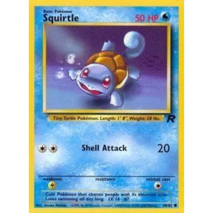 Pokemon Squirtle (068) UNL Lightly Played