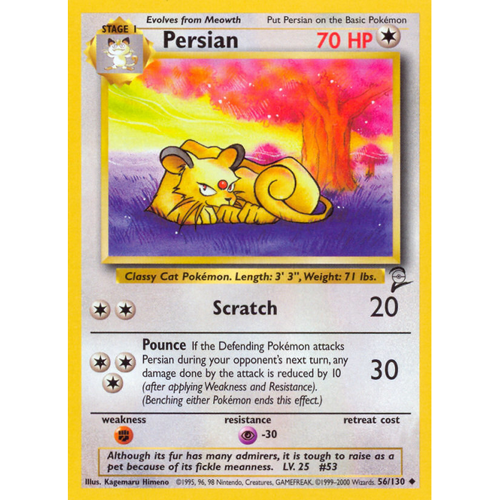 Pokemon Persian (056) Lightly Played