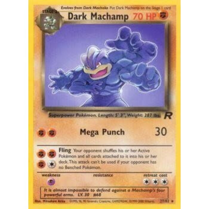 Pokemon Dark Machamp (027) UNL Lightly Played
