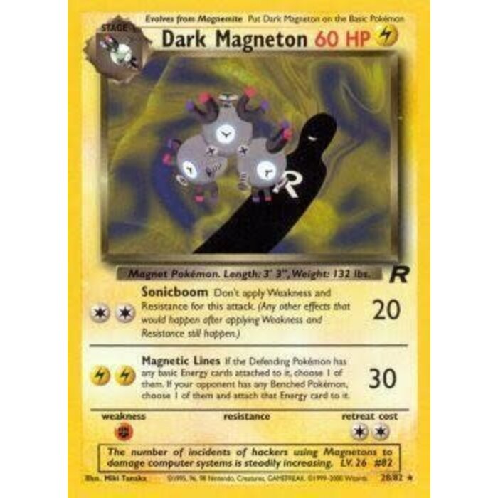 Pokemon Dark Magneton (028) UNL Lightly Played