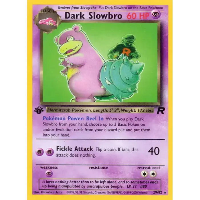 Pokemon Dark Slowbro (029) UNL Lightly Played