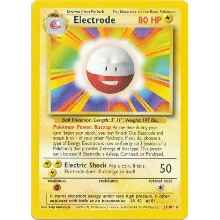 Pokemon Electrode (021) Lightly Played