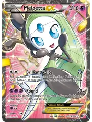 Pokemon Meloetta EX (Full Art) (RC25) Heavily Played Holofoil