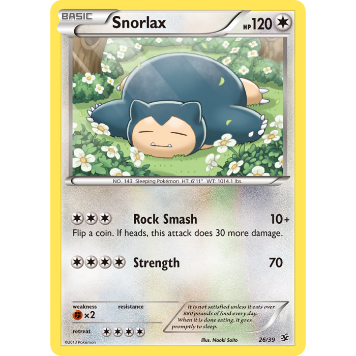 Pokemon Snorlax (026) Lightly Played