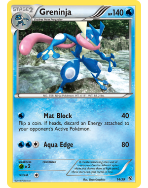 Pokemon Greninja (014) Moderately Played Holofoil