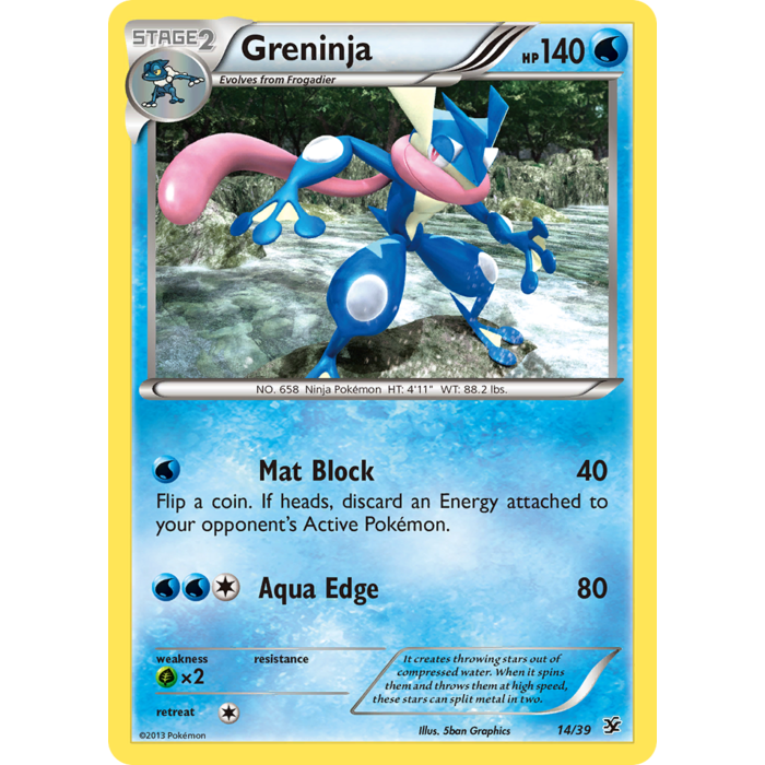 Pokemon Greninja (014) Moderately Played Holofoil