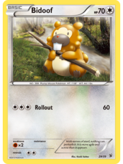 Pokemon Bidoof (029) Moderately Played
