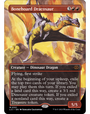 Magic: The Gathering Bonehoard Dracosaur (Borderless) (321) Near Mint
