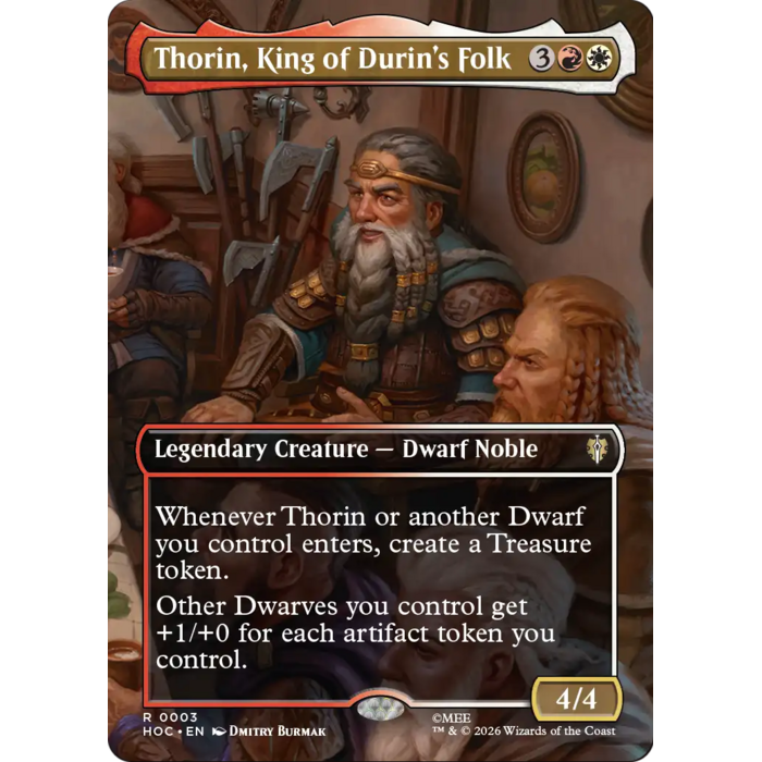 Magic: The Gathering Thorin, King of Durin's Folk (Borderless) (003) Near Mint