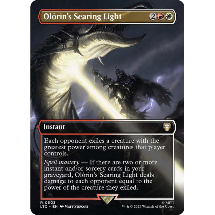 Magic: The Gathering Olorin's Searing Light (Borderless) (503) Near Mint Foil