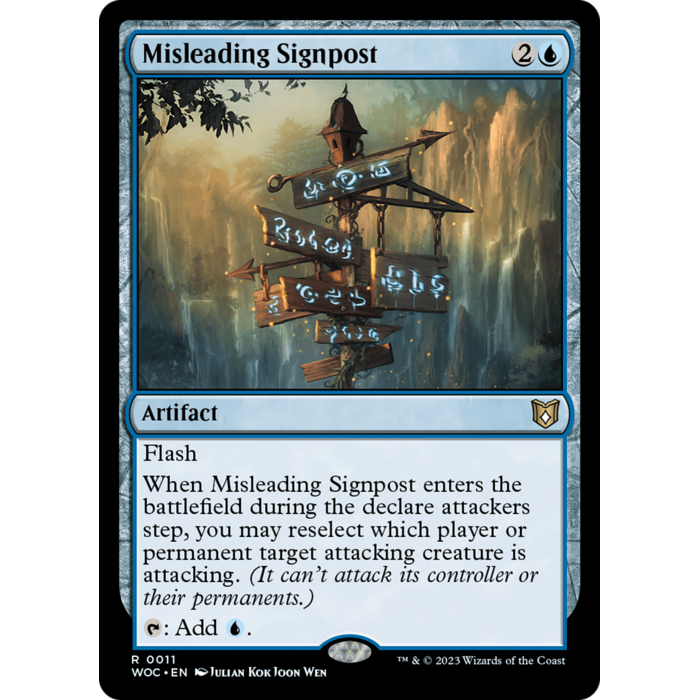Magic: The Gathering Misleading Signpost (011) Lightly Played