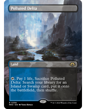 Magic: The Gathering Polluted Delta (Borderless) (356) Lightly Played