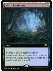 Magic: The Gathering Misty Rainforest (Extended Art) (477) Lightly Played