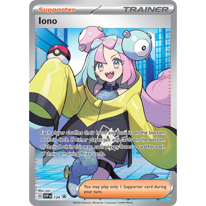 Pokemon Iono (124) Lightly Played Holofoil