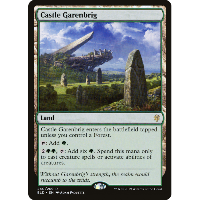Magic: The Gathering Castle Garenbrig (240) Damaged