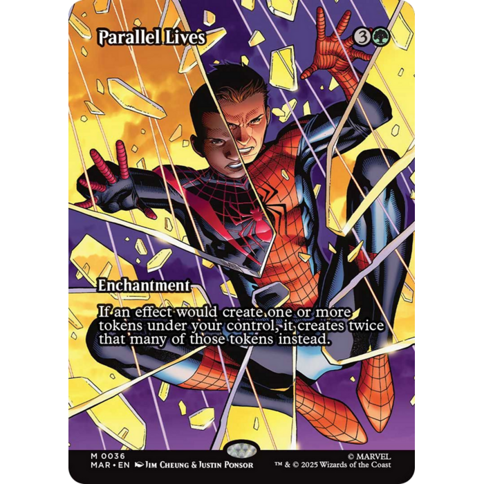 Magic: The Gathering Parallel Lives (Borderless) (036) Lightly Played Foil