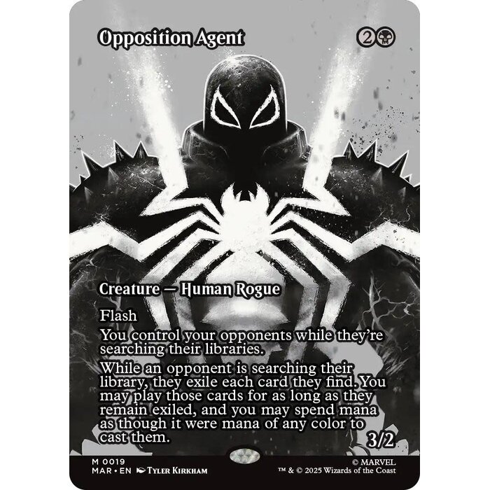 Magic: The Gathering Opposition Agent (Borderless) (019) Lightly Played Foil