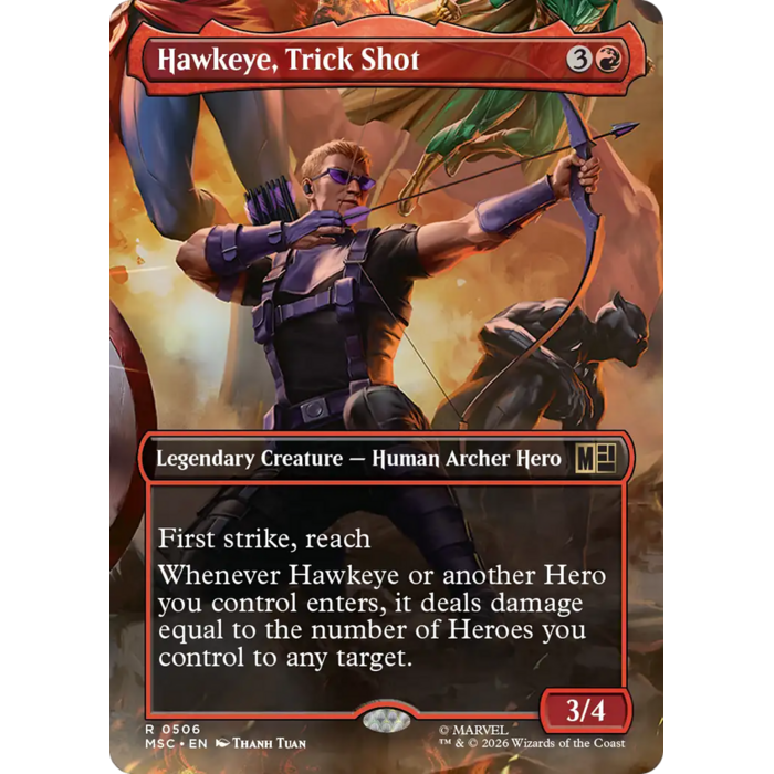 Magic: The Gathering Hawkeye, Trick Shot (Borderless) (506) Lightly Played