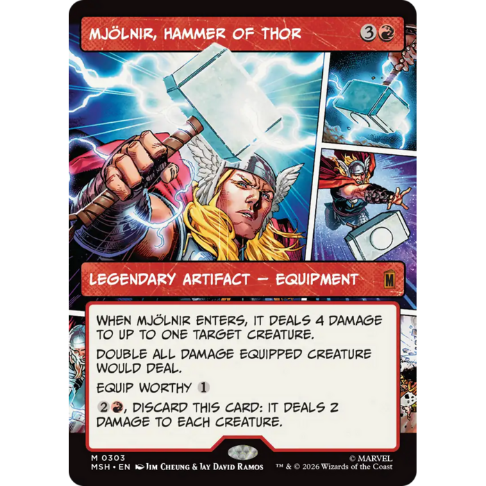 Magic: The Gathering Mjolnir, Hammer of Thor (Borderless) (303) Near Mint