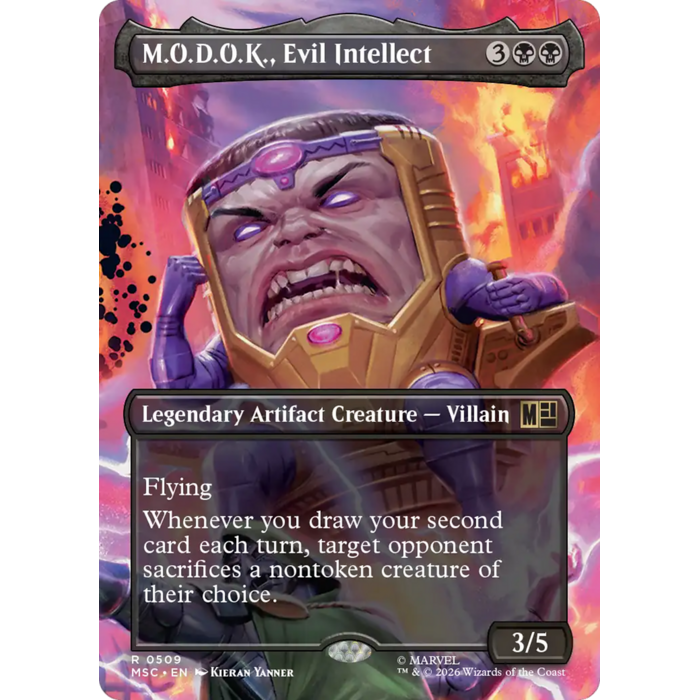 Magic: The Gathering M.O.D.O.K., Evil Intellect (Borderless) (509) Lightly Played