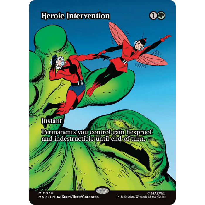 Magic: The Gathering Heroic Intervention (Borderless) (079) Lightly Played